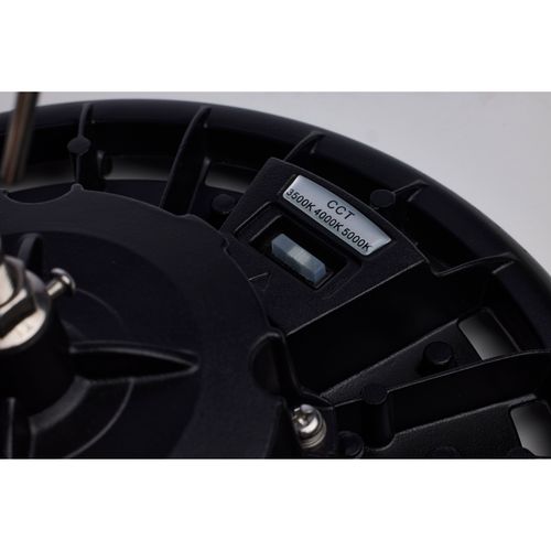Main product image of Wattage 80W/100W/120W and CCT Selectable 3K/4K/5K LED UFO High Bay 120-347 Volt Black Finish