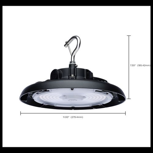 Main product image of Wattage 80W/100W/120W and CCT Selectable 3K/4K/5K LED UFO High Bay 120-347 Volt Black Finish