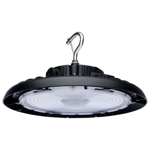 Main product image of Wattage 150W/175W/200W and CCT Selectable 3K/4K/5K LED UFO High Bay 120-347 Volt Black Finish