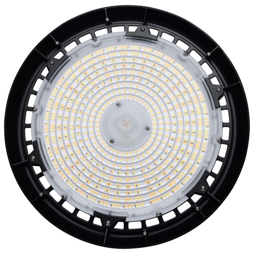 Main product image of Wattage 150W/175W/200W and CCT Selectable 3K/4K/5K LED UFO High Bay 120-347 Volt Black Finish