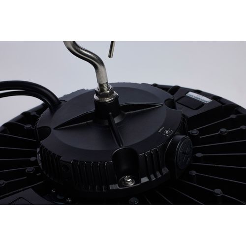 Main product image of Wattage 150W/175W/200W and CCT Selectable 3K/4K/5K LED UFO High Bay 120-347 Volt Black Finish