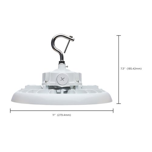 Main product image of Wattage 80W/100W/120W and CCT Selectable 3K/4K/5K LED UFO High Bay 120-347 Volt White Finish