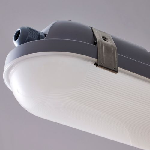 Main product image of 4 Foot Vapor Proof Linear Fixture CCT & Wattage Selectable IP65 and IK08 Rated 0-10V Dimming 120V-347V