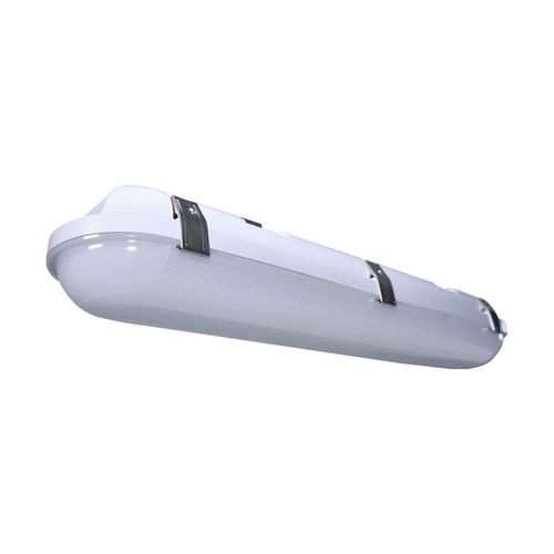 Main product image of 2 Foot 20 Watt Vapor Proof Linear Fixture w/ Integrated Microwave Sensor CCT Selectable IP65 and IK08 Rated