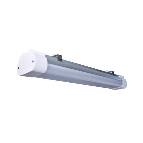 Main product image of 2 Foot 20 Watt LED Tri-Proof Linear Fixture CCT Selectable IP65 and IK08 Rated 0-10V Dimming