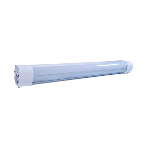 Main product image of 2 Foot 20 Watt LED Tri-Proof Linear Fixture w/ Integrated Microwave Sensor CCT Selectable IP65 and IK08 Rated