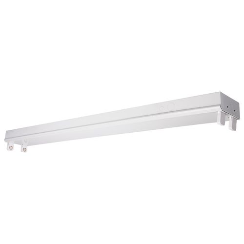 Main product image of 2 Foot Dual T8 Lamp Ready Fixture Channel Empty Body Fixture Complete Lamp Wiring Guide Available