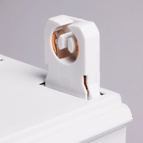 Main product image of 2 Foot Dual T8 Lamp Ready Fixture Channel Empty Body Fixture Complete Lamp Wiring Guide Available