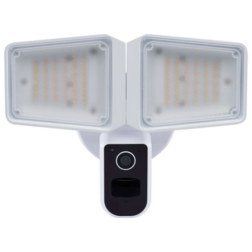 Main product image of 36 Watt Rectangular Outdoor SMART Security Light w/ Camera Starfish Enabled Tunable White White Finish