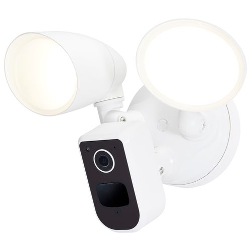 Main product image of 20 Watt Bullet Outdoor SMART Security Light w/ Camera Starfish Enabled 3K/4K/5K CCT Selectable White Finish