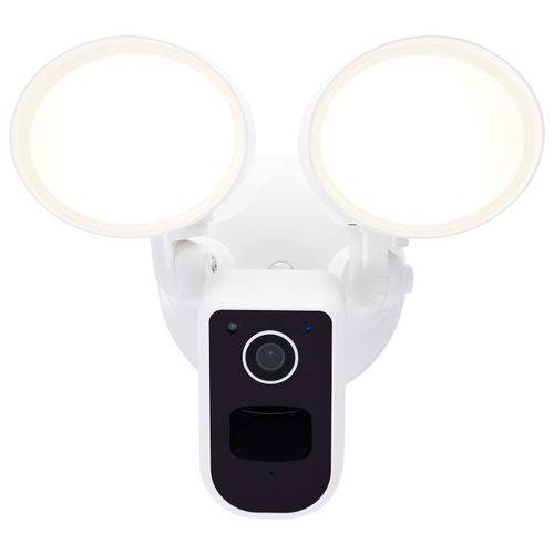 Main product image of 20 Watt Bullet Outdoor SMART Security Light w/ Camera Starfish Enabled 3K/4K/5K CCT Selectable White Finish