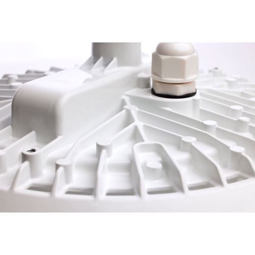 Main product image of 80 Watt Hi-Pro Shop Light w/ Plug 8" Dia. 5000K White Finish 120 Volt