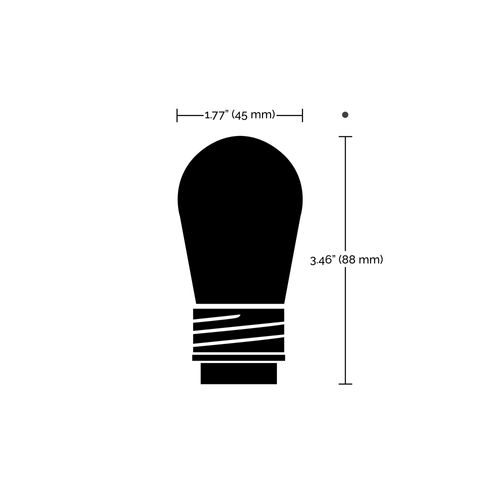 Main product image of 4-Pin S14 1W - LED Replacement String Light Lamp - RGBW - Starfish IOT (16 Pack)