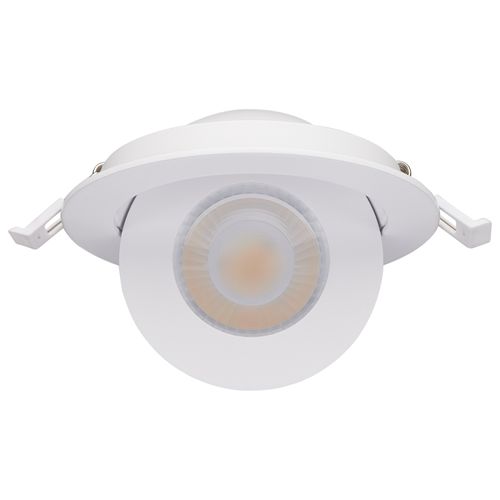 Main product image of 9 Watt LED Gimbaled Downlight 4" RGB & Tunable White Round Starfish IOT White Finish 650 Lumens 120-277 Volt