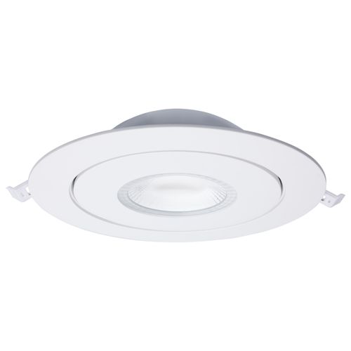 Main product image of 15 Watt LED Gimbaled Downlight 6" RGB & Tunable White Round Starfish IOT White Finish 1200 Lumens 120-277 Volt