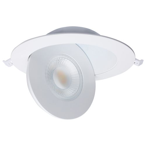 Main product image of 15 Watt LED Gimbaled Downlight 6" RGB & Tunable White Round Starfish IOT White Finish 1200 Lumens 120-277 Volt
