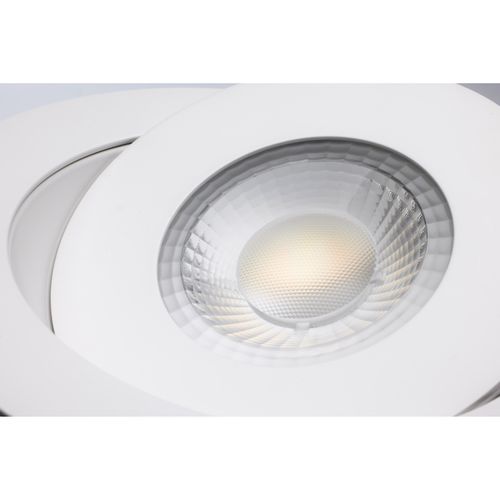 Main product image of 15 Watt LED Gimbaled Downlight 6" RGB & Tunable White Round Starfish IOT White Finish 1200 Lumens 120-277 Volt