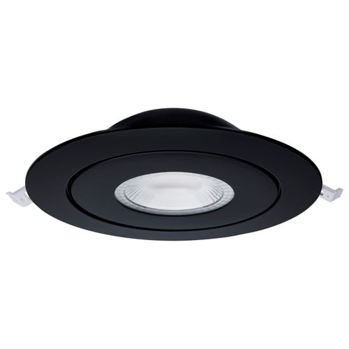 Main product image of 15 Watt LED Gimbaled Downlight 6" RGB & Tunable White Round Starfish IOT Black Finish 1200 Lumens 120-277 Volt