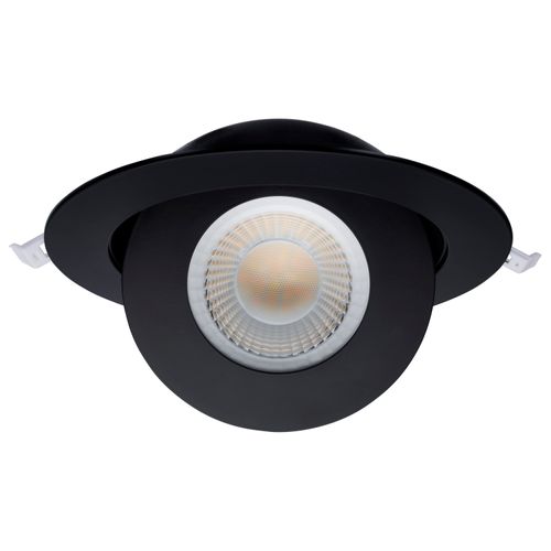 Main product image of 15 Watt LED Gimbaled Downlight 6" RGB & Tunable White Round Starfish IOT Black Finish 1200 Lumens 120-277 Volt