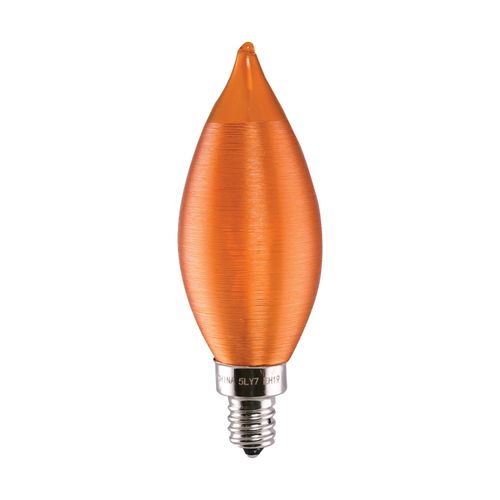 Main product image of 2 Watt CA11 LED Bulb - Satin Spun Amber - Candelabra base - 2100K - 120 Volt (5 Pack)