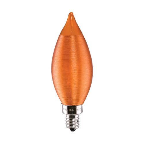 Main product image of 4 Watt CA11 LED Bulb - Satin Spun Amber - Candelabra base - 2100K - 120 Volt (5 Pack)