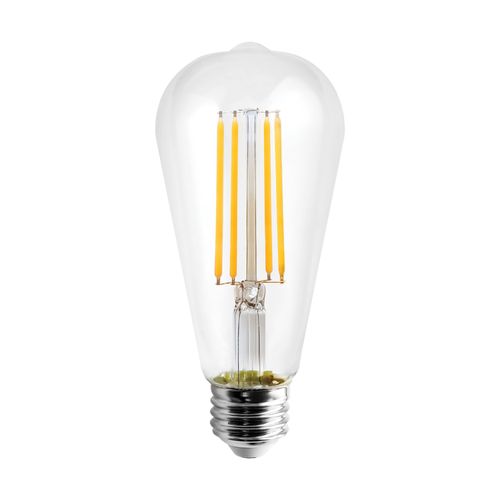 Main product image of 8 Watt ST19 LED Bulb - Clear - Medium base - 3000K - 800 Lumens - 120 Volt