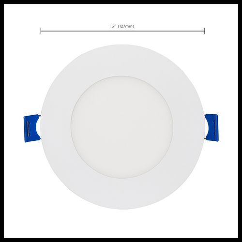 Main product image of 9 Watt LED Direct Wire Low Profile Downlight 4 Inch Round Starfish IOT Tunable White and RGB 120 Volt 90 CRI White Finish