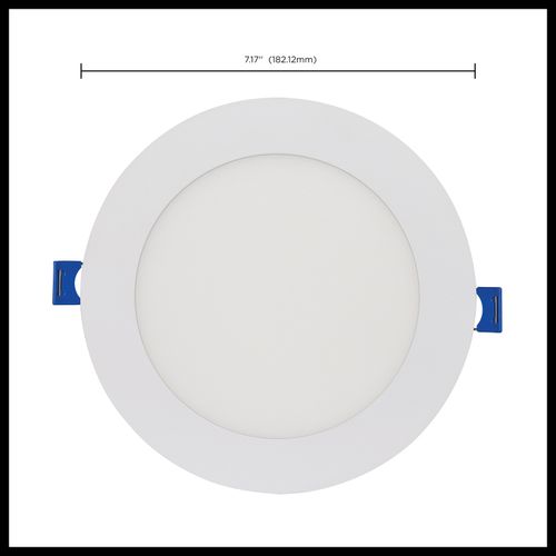 Main product image of 12 Watt LED Direct Wire Low Profile Downlight 6 Inch Round Starfish IOT Tunable White and RGB 120 Volt 90 CRI White Finish (Pack of 2)
