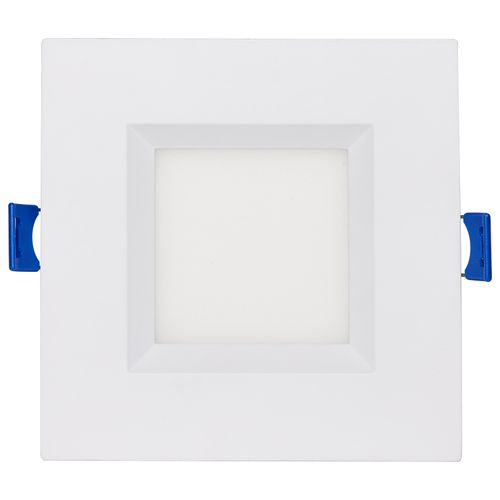 Main product image of 9 Watt LED Direct Wire Low Profile Regress Baffle Downlight 4 Inch Square Starfish IOT Tunable White and RGB 120 Volt 90 CRI White Finish (Pack of 2)