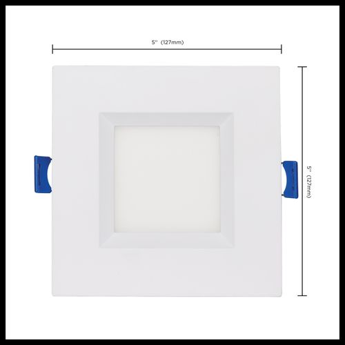 Main product image of 9 Watt LED Direct Wire Low Profile Regress Baffle Downlight 4 Inch Square Starfish IOT Tunable White and RGB 120 Volt 90 CRI White Finish (Pack of 2)