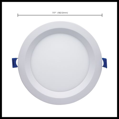 Main product image of 12 Watt LED Direct Wire Low Profile Regress Baffle Downlight 6 Inch Round Starfish IOT Tunable White and RGB 120 Volt 90 CRI White Finish (Pack of 2)