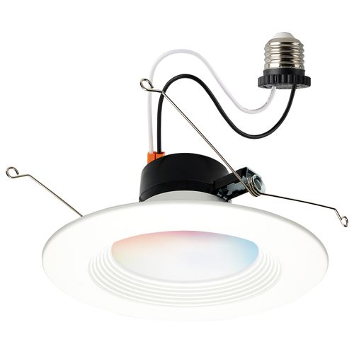 Main product image of 13 Watt LED Retrofit Downlight 5-6 Inch Round Starfish IOT RGB & Tunable White 120 Volt 90 CRI White Finish (Pack of 2)