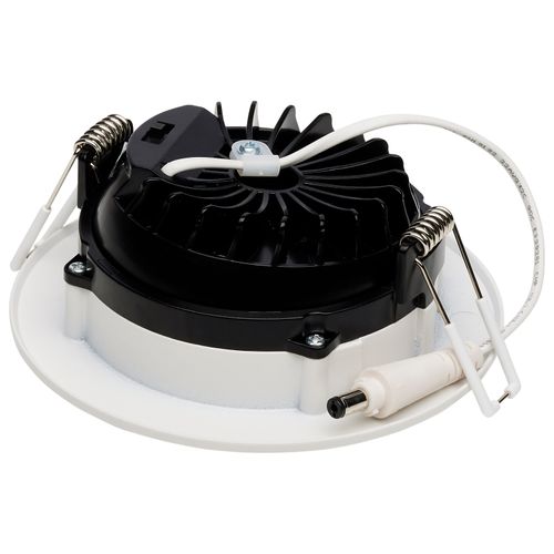 Main product image of 12 Watt LED Direct Wire Downlight Gimbaled 4" CCT Selectable Round Remote Driver White Finish 850 Lumens 120 Volt (Pack of 2)