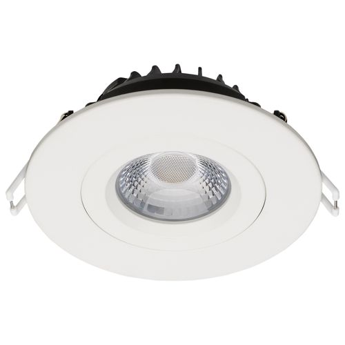 Main product image of 12 Watt LED Direct Wire Downlight Gimbaled 4" CCT Selectable Round Remote Driver White Finish 850 Lumens 120 Volt (Pack of 2)