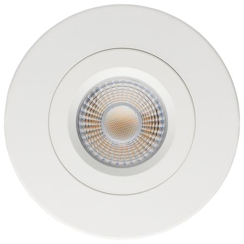Main product image of 12 Watt LED Direct Wire Downlight Gimbaled 4" CCT Selectable Round Remote Driver White Finish 850 Lumens 120 Volt (Pack of 2)