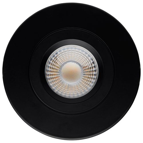 Main product image of 12 Watt LED Direct Wire Downlight Gimbaled 4" CCT Selectable Round Remote Driver Black Finish 850 Lumens 120 Volt