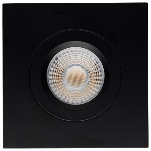 Main product image of 12 Watt LED Direct Wire Downlight Gimbaled 4" CCT Selectable Square Remote Driver Black Finish 850 Lumens 120 Volt