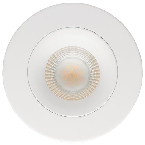 Main product image of 12 Watt LED Direct Wire Downlight Gimbaled 3.5" CCT Selectable Round Remote Driver White Finish 840 Lumens 120 Volt
