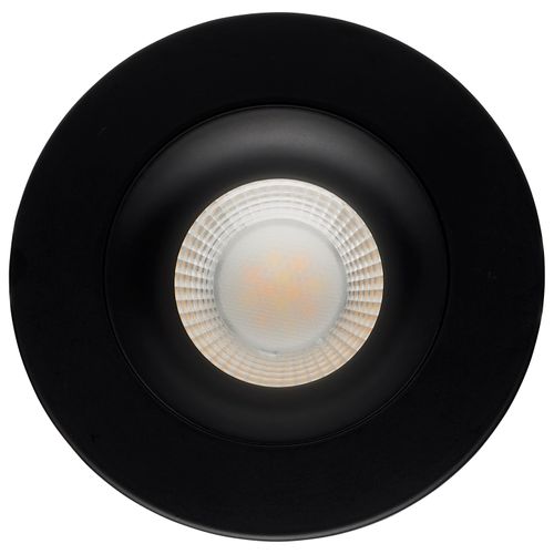 Main product image of 12 Watt LED Direct Wire Downlight Gimbaled 3.5" CCT Selectable Round Remote Driver Black Finish 840 Lumens 120 Volt
