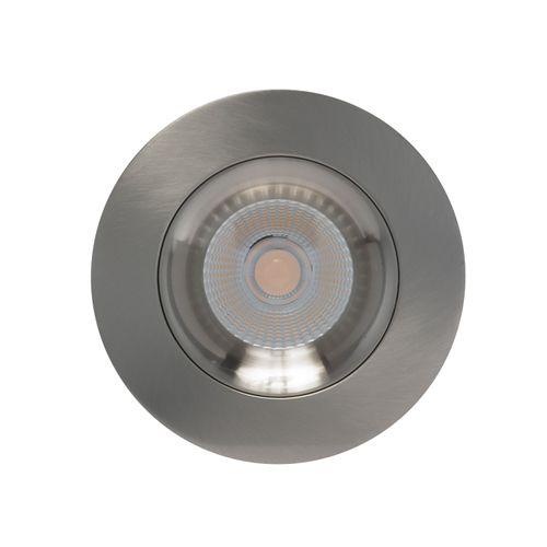 Main product image of 12 watt LED Direct Wire Downlight Gimbaled 3.5" 3000K 120 volt Dimmable Round Remote Driver Brushed Nickel