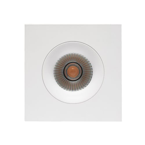 Main product image of 12 watt LED Direct Wire Downlight Gimbaled 3.5" 3000K 120 volt Dimmable Square Remote Driver White (Pack of 2)
