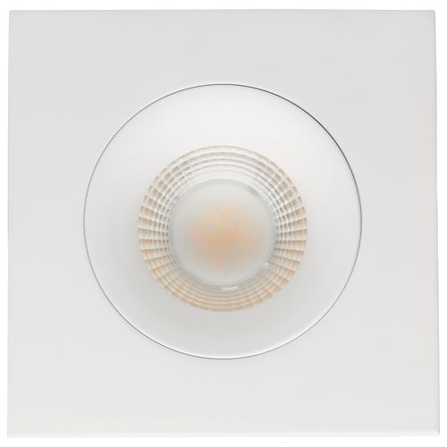Main product image of 12 Watt LED Direct Wire Downlight Gimbaled 3.5" CCT Selectable Square Remote Driver White Finish 840 Lumens 120 Volt