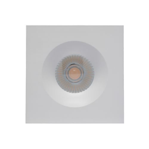 Main product image of 12 watt LED Direct Wire Downlight 3.5" 3000K 120 volt Dimmable Square Remote Driver White