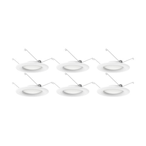 Main product image of 9.2 Watt LED Downlight Retrofit 5-6" 90 CRI 3000K 120 Volt Pack of 6