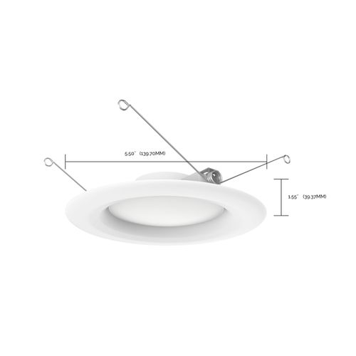 Main product image of 9.2 Watt LED Downlight Retrofit 5-6" 90 CRI 3000K 120 Volt Pack of 6