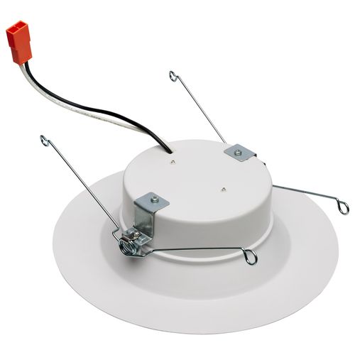 Main product image of 12.5 Watt LED Downlight Retrofit 5-6" 2700K 120 Volts Dimmable White Finish
