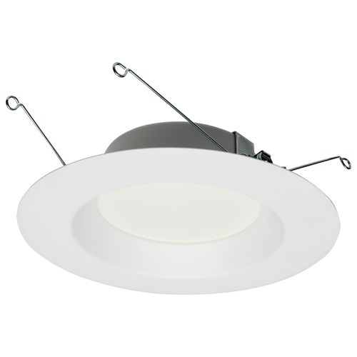Main product image of 12.5 Watt LED Downlight Retrofit 5-6" 2700K 120 Volts Dimmable White Finish
