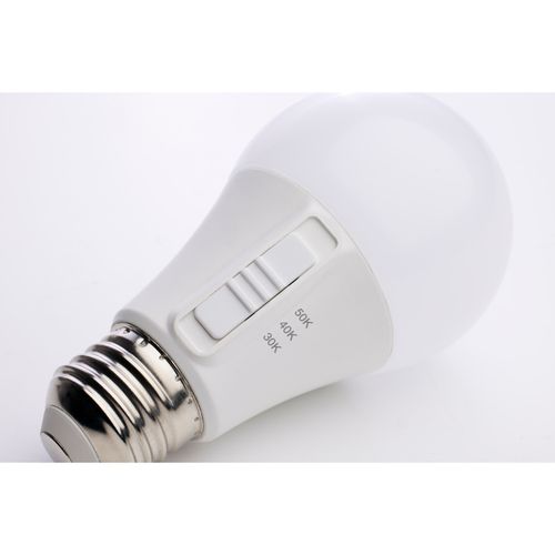 Main product image of 6 Watt A19 LED Bulb - Medium Base - CCT Selectable - White Finish - 90 CRI - 120 Volt (15 Pack)