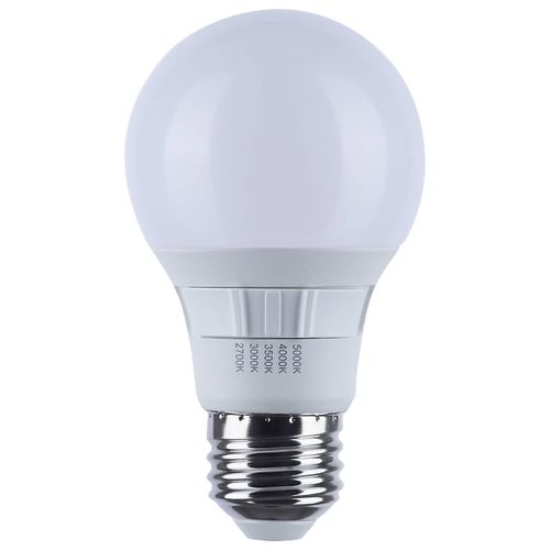 Main product image of 9 Watt A19 LED Bulb - Medium Base - CCT Selectable - White Finish - 90 CRI - 120 Volt (4 Pack)