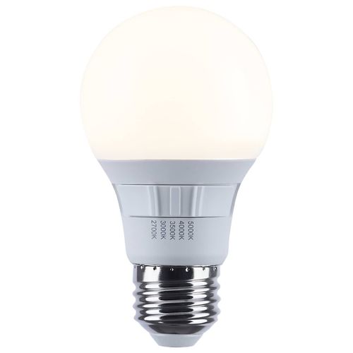 Main product image of 9 Watt A19 LED Bulb - Medium Base - CCT Selectable - White Finish - 90 CRI - 120 Volt (4 Pack)